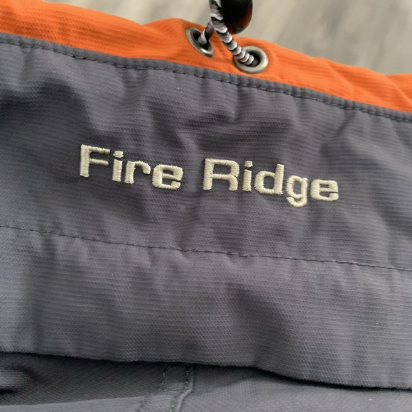 Columbia Fire Ridge Core Interchange Jacket Mens Large Gray Orange - Picture 4 of 7
